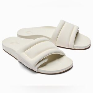 OLUKAI Sunbeam Women's Slide Sandals, Everyday Stylish Shoe size 8